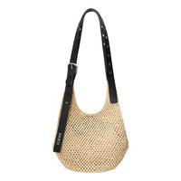 (WMNS) Loewe Small Punch Hole Hobo 'Natural Black' A914W86X01-2165