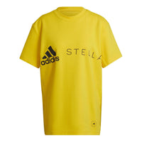 (WMNS) adidas by Stella McCartney Logo T-Shirt  'Yellow' HI0902