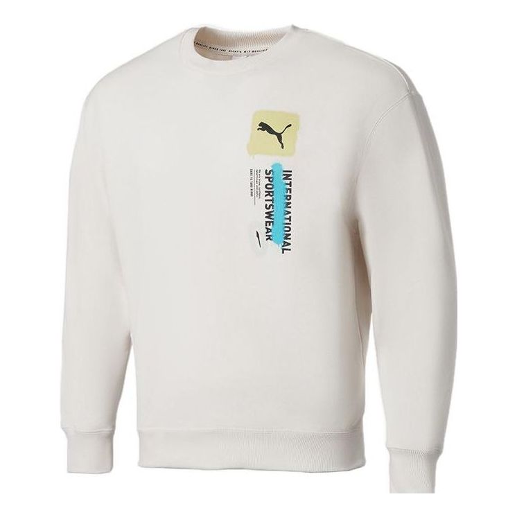 PUMA Logo International Sportswear Sweatshirt 'White' 536303-65