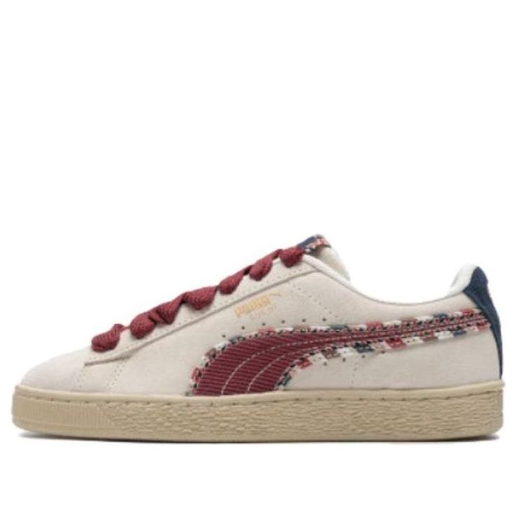 PUMA Suede Bz Fringe 'white red navy' 398673-01