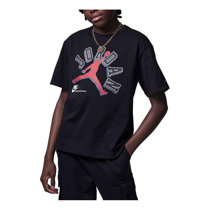 (GS) Air Jordan Varisty Jumpman T-Shirt 'Black' FV2530-010