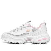 (WMNS) Skechers D'lites 1.0 GS White/Grey/Pink 66666214-WGYP