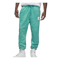 Men's Air Jordan FW22 Solid Color Logo Lacing Sports Pants/Trousers/Joggers Green DR3089-322