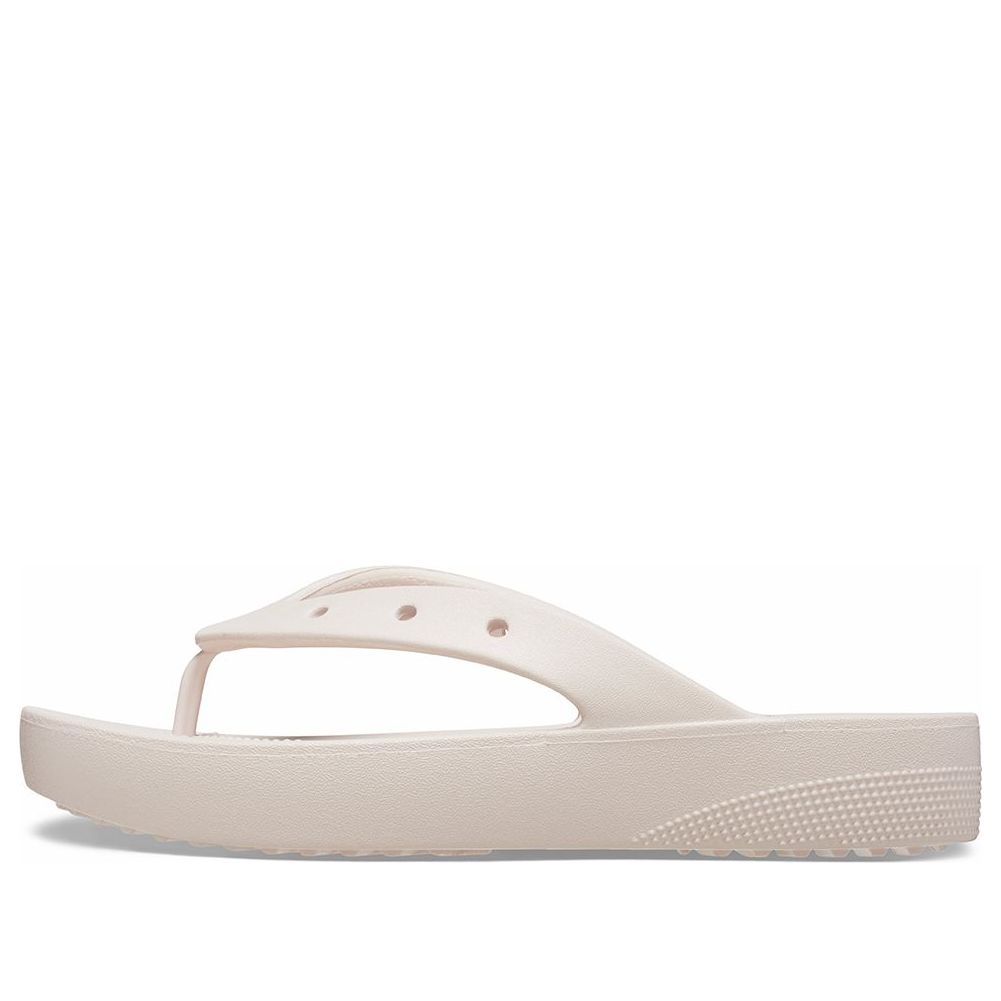 (WMNS) Crocs Classic Platform Flip 'White' 207714-6UR