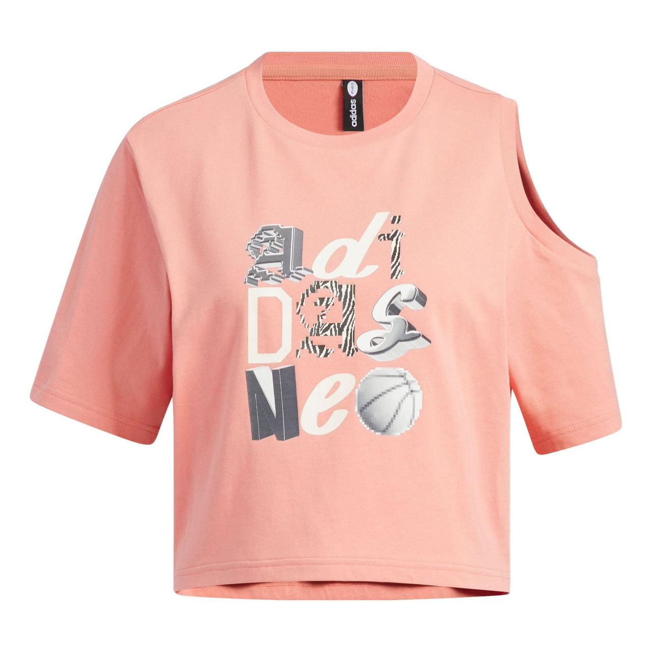 (WMNS) adidas Neo Graphic T-Shirts 'Pink' IK7671