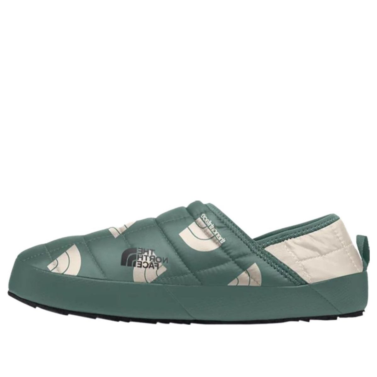 (WMNS) THE NORTH FACE Thermoball Traction Mule V 'Dark Sage Next Gen Logo Print Gardenia White' A3V1H-OJU