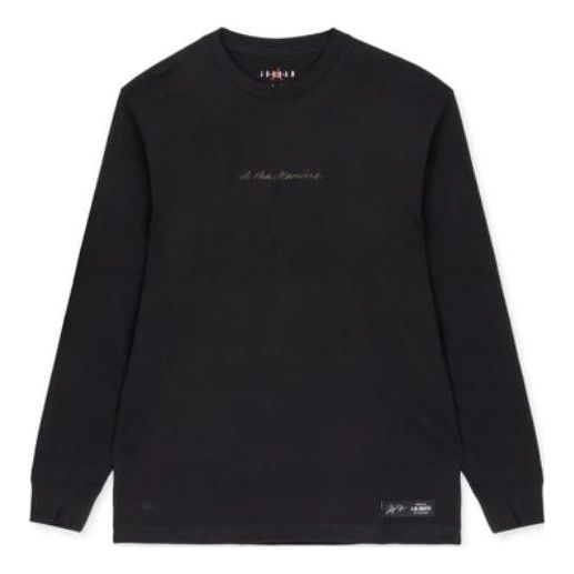 Air Jordan x A Ma Maniere Long Sleeves T-Shirt 'Black Medium Ash' DJ9758-010