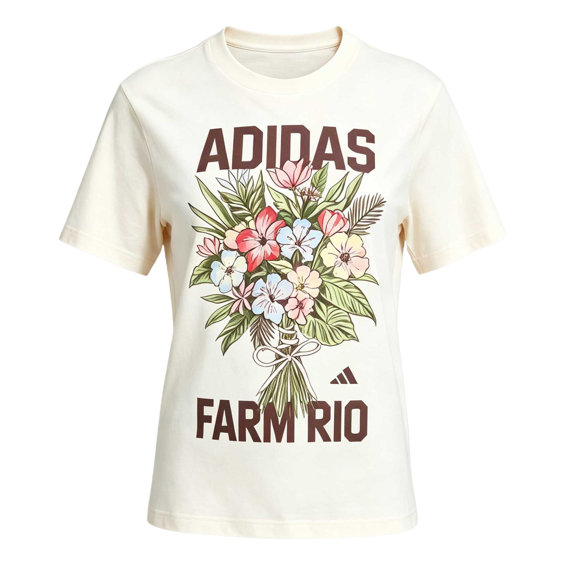 (WMNS) adidas x FARM Rio Graphic T-Shirt Asia Sizing 'White' KR0280