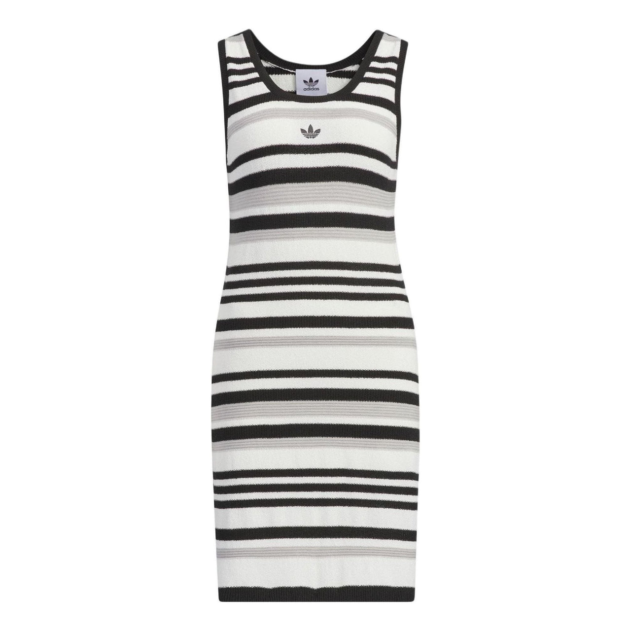 (WMNS) adidas originals KNIT Dress Asia Sizing 'White Black Grey' JI7046