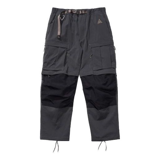 Men's Nike ACG 2 In 1 Waterproof Functional Multiple Pockets Casual Bundle Feet Long Pants/Trousers Black CV0655-070