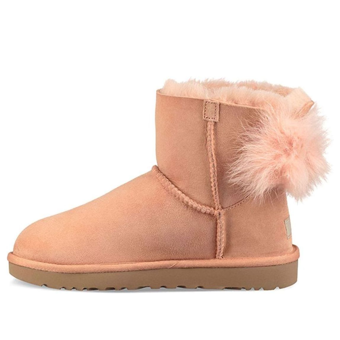 (WMNS) UGG Fluff Bow Mini Fleece Lined Pink Red 1094967-SNTN