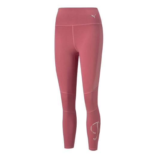 (WMNS) PUMA Moto High Waist Fitness Pants Red 521089-25