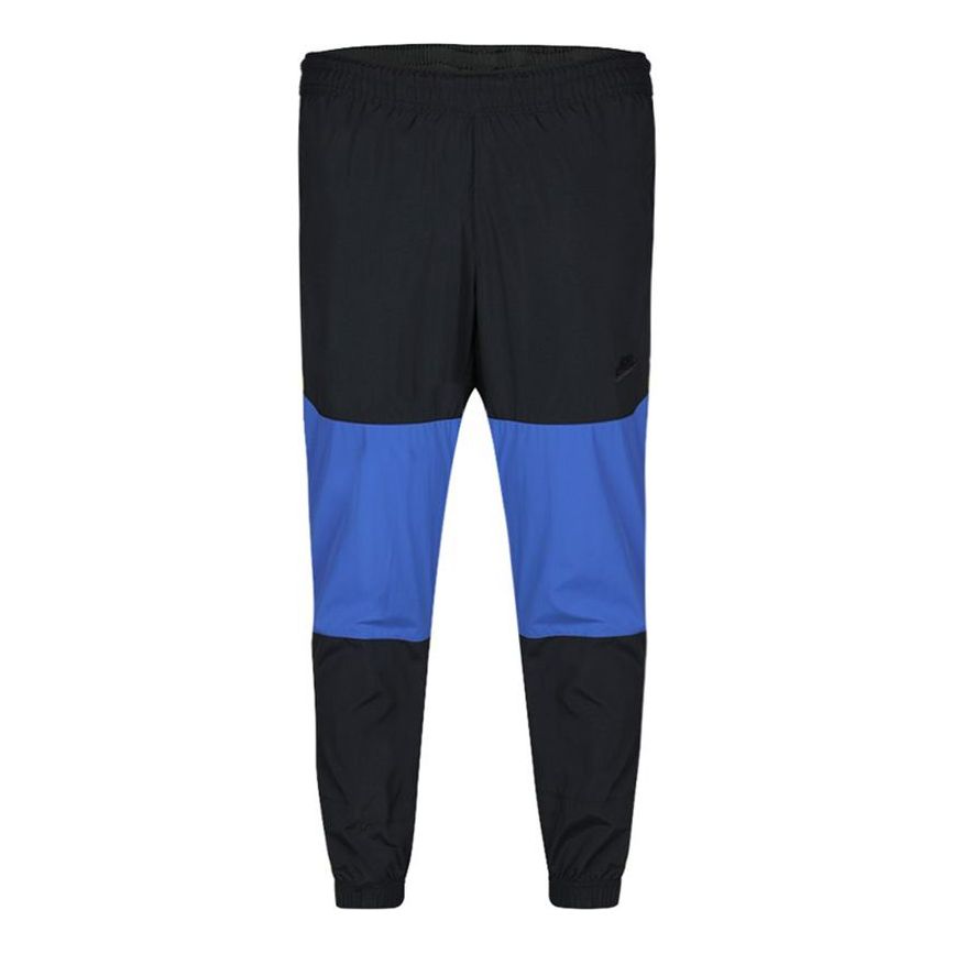 Men's Nike Sportswear Contrasting Colors Athleisure Casual Sports Bundle Feet Long Pants/Trousers Black BV5388-014