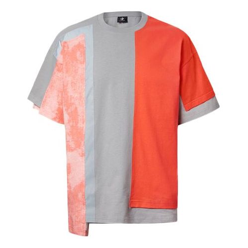 Men's Converse x FCW Crossover Contrasting Colors Short Sleeve Red 10020827-603