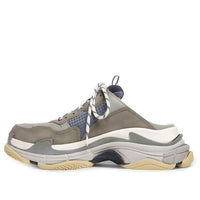 Balenciaga Triple S Mules 'Grey Blue Double Foam and Mesh' 755687W3SM11259