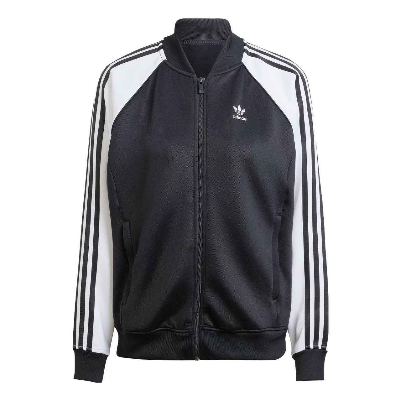 (WMNS) adidas Adicolor Classics Oversized SST Track Jacket 'Black White' IK4026