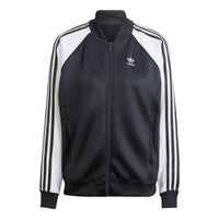 (WMNS) adidas Adicolor Classics Oversized SST Track Jacket 'Black White' IK4026