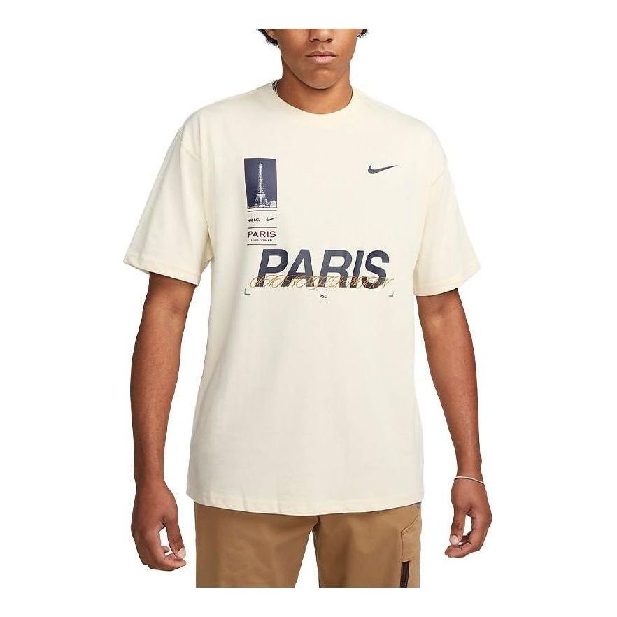 Nike Paris Saint-Germain Max90 T-shirt 'Coconut White' FQ1546-113