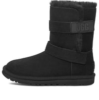 (WMNS) UGG Bailey Graphic Logo Strap Boot 'Black' 1137074-BLK