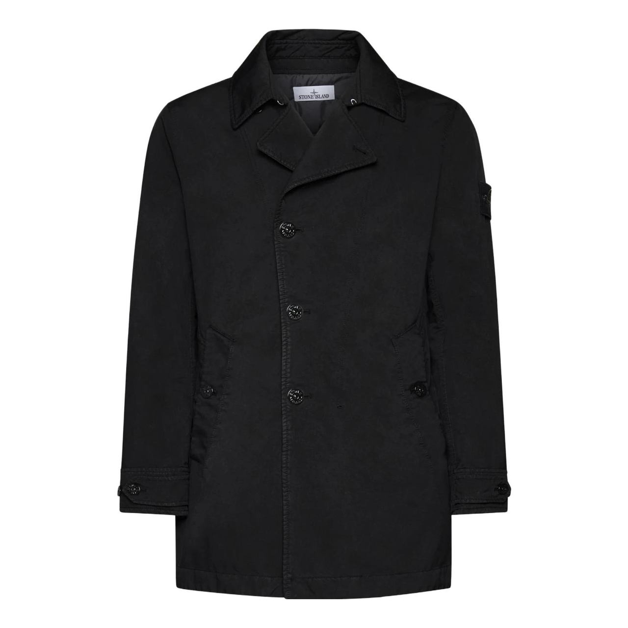 STONE ISLAND Short Trench Coat 'Black' 791542149-A0029