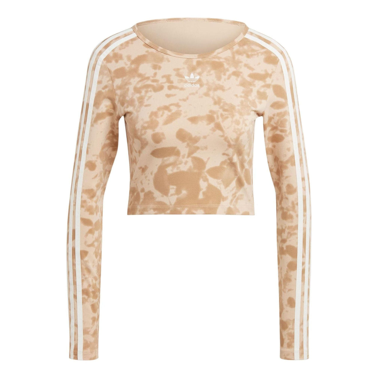 (WMNS) adidas 3-Stripes Crop Top Asia Sizing 'Magic Beige' IY0780