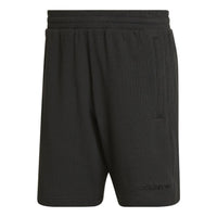 adidas originals Waffle Short Casual Breathable Running Sports Shorts Black HP0423