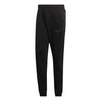 Men's adidas originals R.Y.V. Elastic Waistband Drawstring Solid Color Cotton Casual Sports Pants/Trousers/Joggers Black HC9455