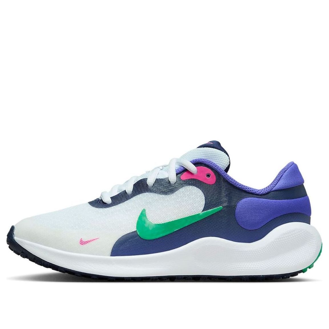 (GS) Nike Revolution 7 'White Persian Violet Navy' FB7689-101