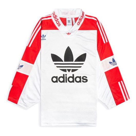 adidas originals Blueliner Trefoil Mesh Sleeve White Red FM1586