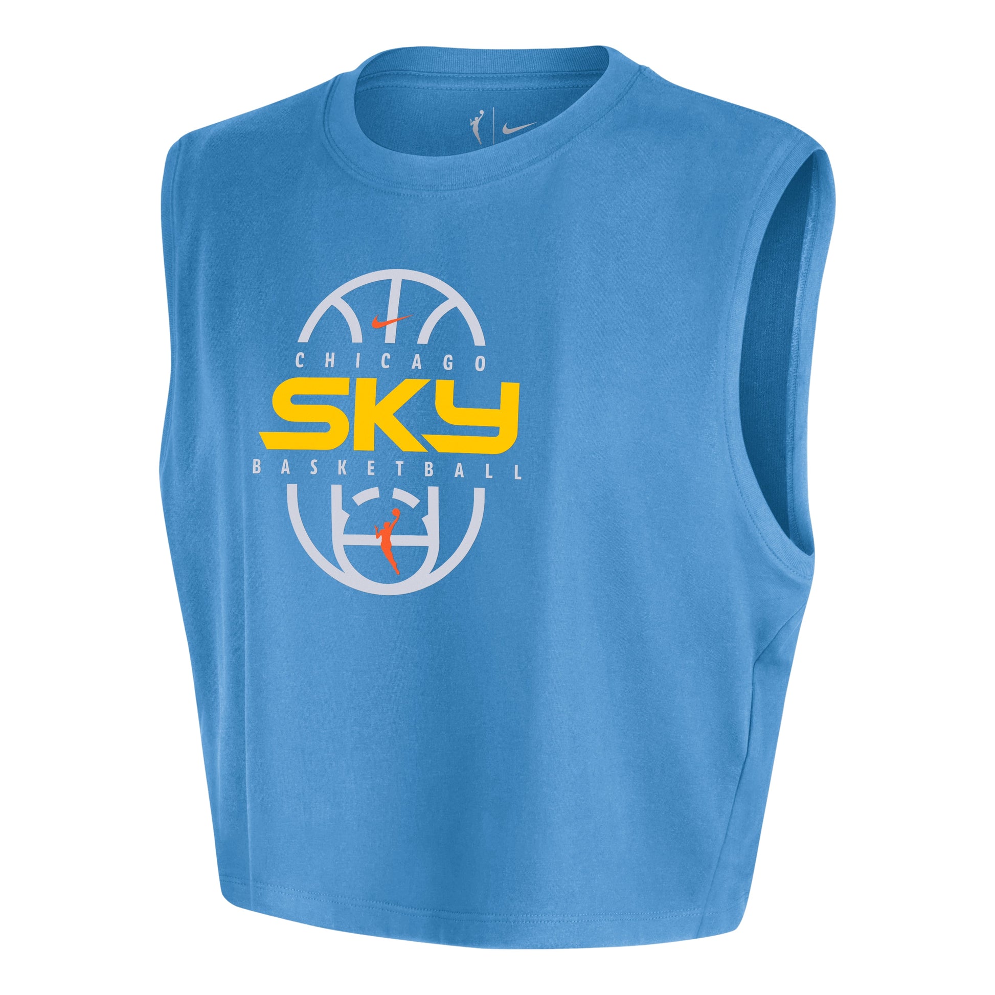 (WMNS) Nike Chicago Sky WNBA Authentic Cropped T-Shirt 'Coast' IQ8206-462