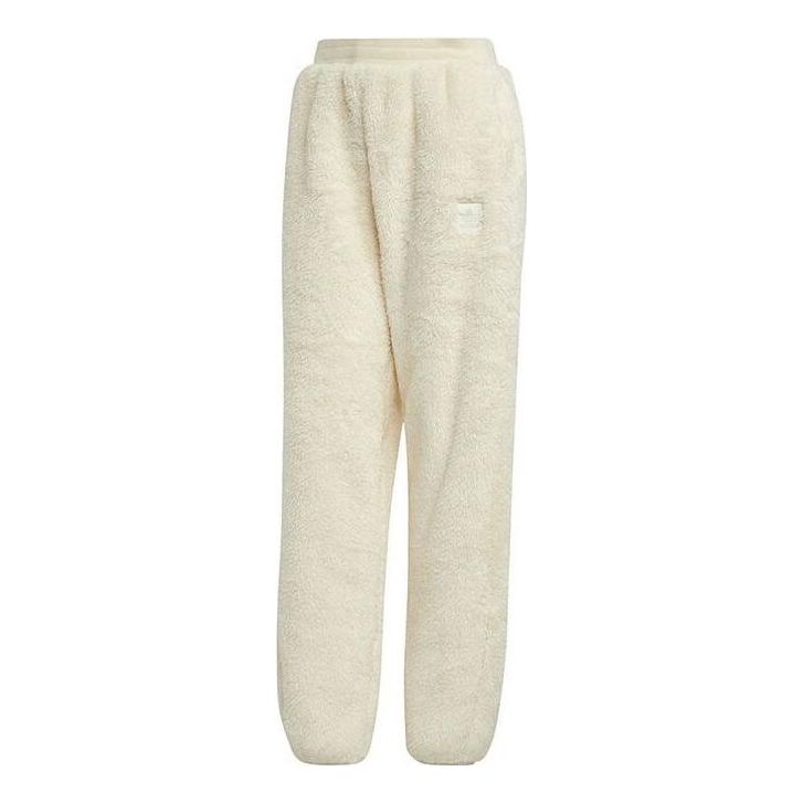 (WMNS) adidas Essentials+ Fluffy Teddy Pants 'Beige' IC2256