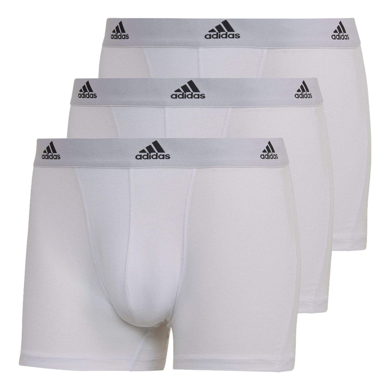 adidasActive Flex Cotton Trunk Briefs (3 pairs) 'White' GB0775