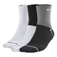 Nike Unisex Everyday Plus Lightweight Sports Socks 3 Packs Black/White/Grey CK6021-904