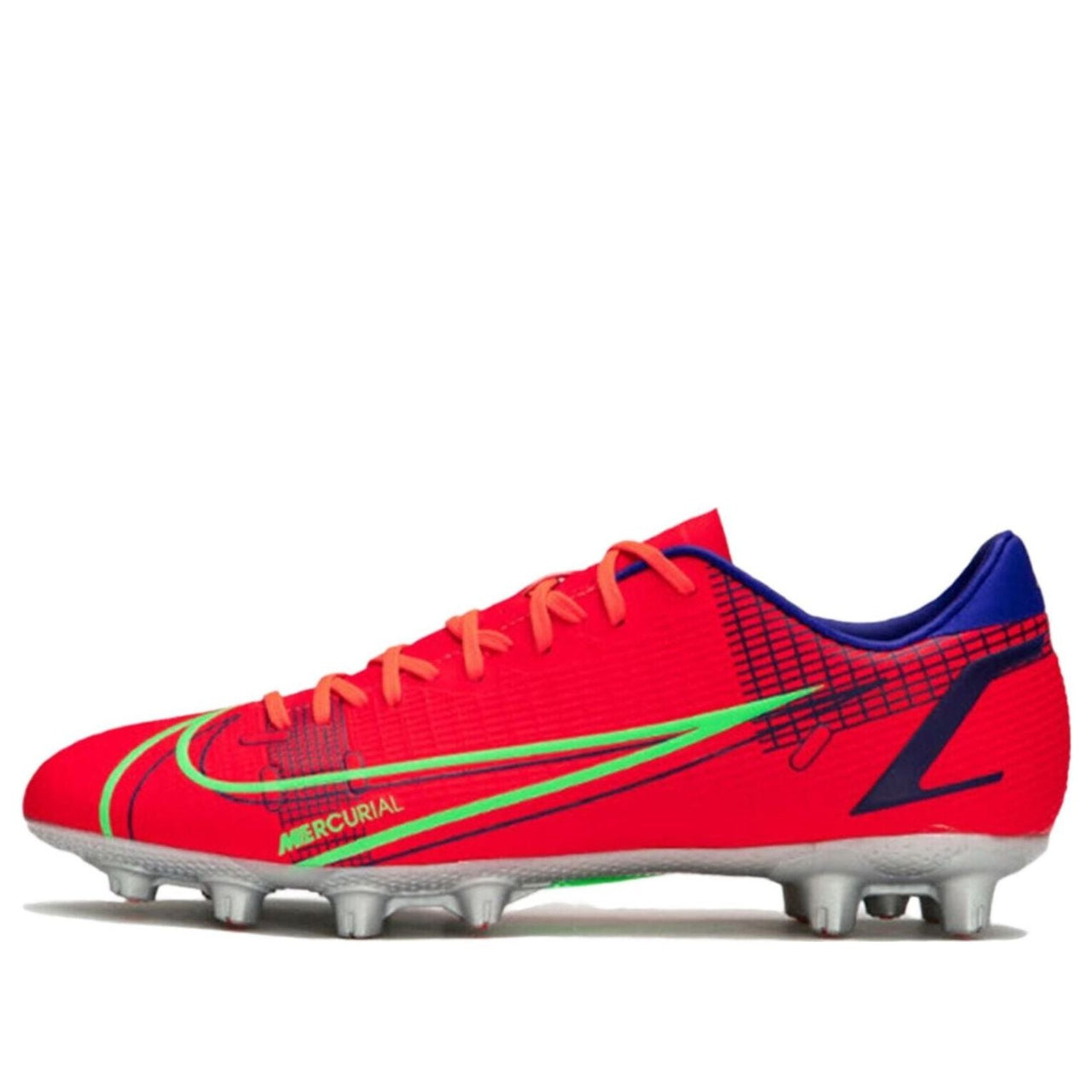 Nike Mecurial Vapor 14 Academy HG Hard Ground Cleats 'Bright Crimson Indigo Burst' CV0970-600