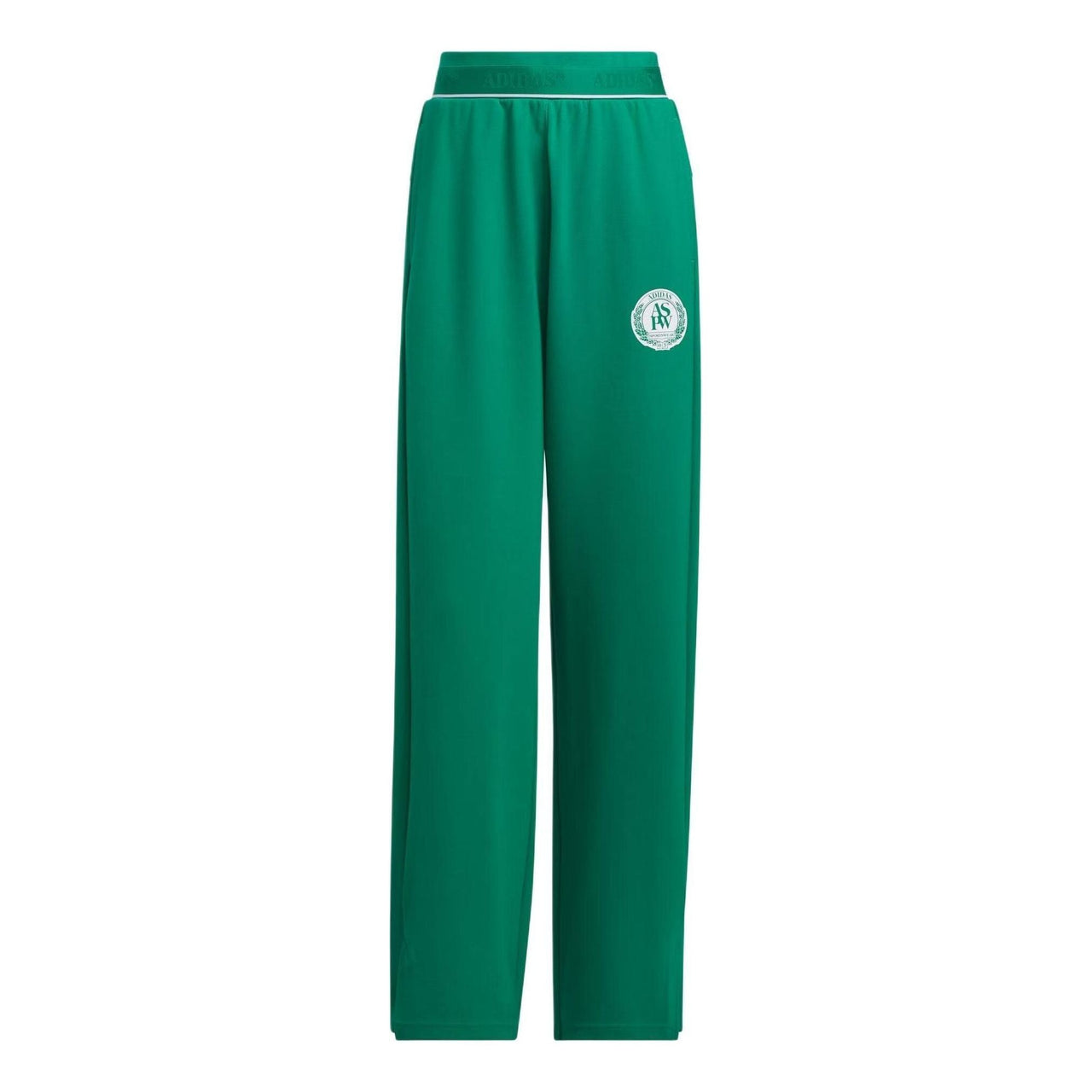 (WMNS) adidas Verbiage Doubleknit Pants Asia Sizing 'Green' JE3614