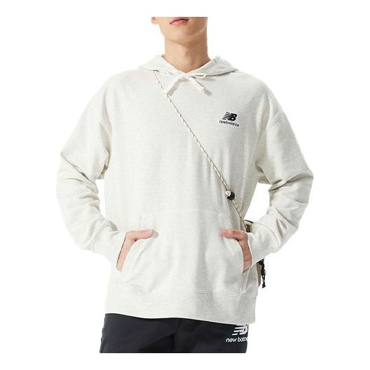 New Balance Essentials Unissentials Sweat Pullover Hoodie 'Sea Salt Heather' UT21500-SAH
