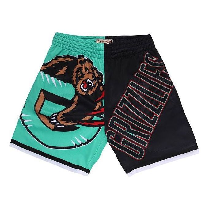 Mitchell & Ness x NBA Memphis Grizzlies Big Face Shorts 'Black Green' PSHR4351-VGRYYPPPTEAL