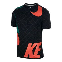Nike MENS Sportswear Basketball Logo Print Crew-neck Short Sleeve Black CK1178-010