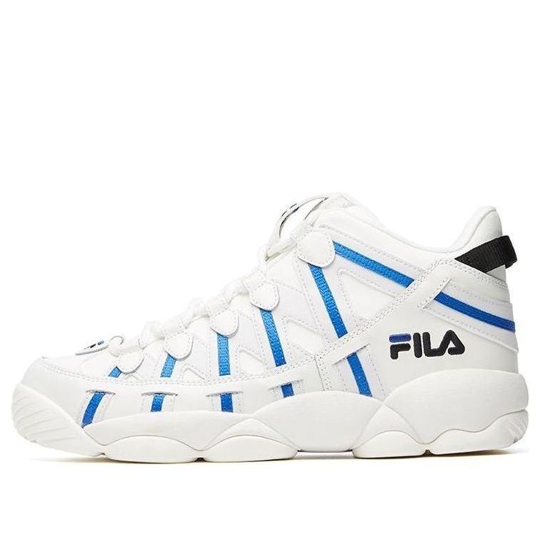 FILA Spaghetti Mid Baeketball Shoes White/Blue F12M041243FBN