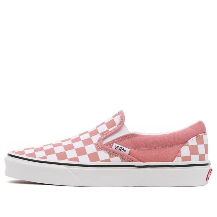 Vans Checkerboard Classic Slip-On Low-Top Sneakers Pink/White VN000XG8B01