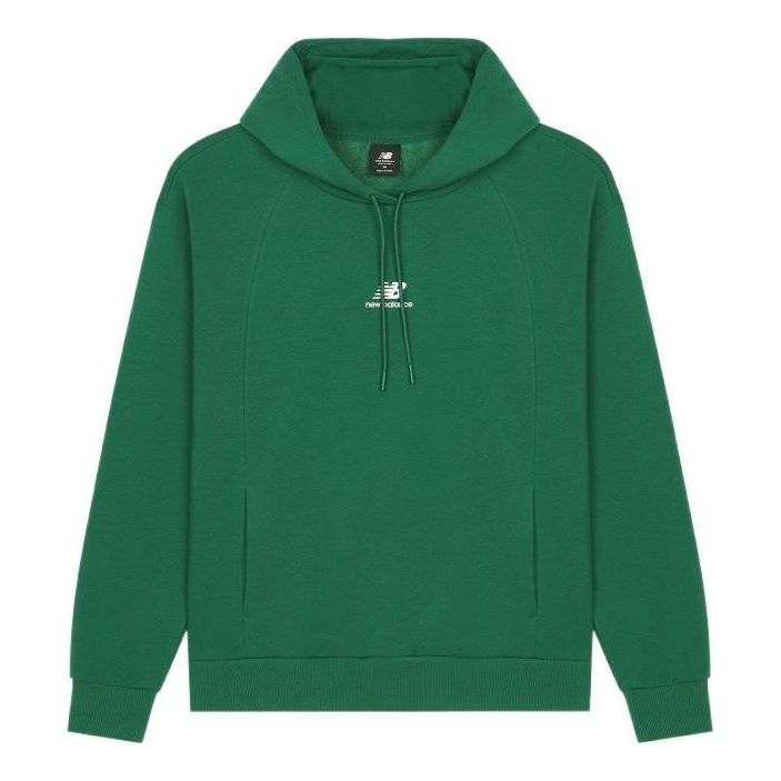 (WMNS) New Balance Hoops Fleece Hoodie 'Green' AWT23341-NWG