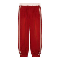Men's Gucci SS21 Cotton Buckle Long Pants/Trousers Red 660067-ZAGP0-6429
