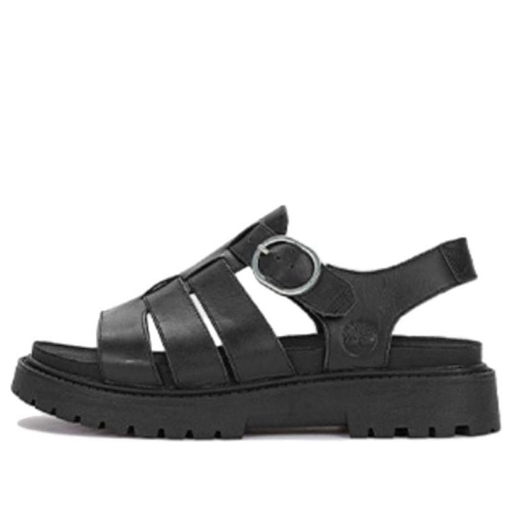 (WMNS) Timberland Clairemont Way Fisherman Sandals 'Black Nubuck' A635VW