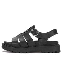 (WMNS) Timberland Clairemont Way Fisherman Sandals 'Black Nubuck' A635VW