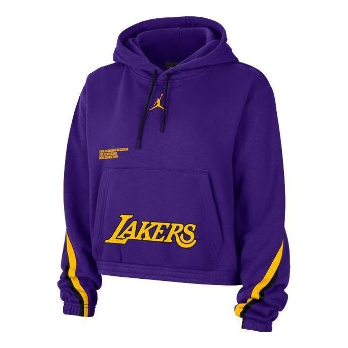 (WMNS) Air Jordan x Los Angeles Lakers Courtside Statement Edition Pullover Hoodie 'Purple' DR2525-504