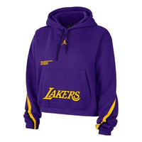 (WMNS) Air Jordan x Los Angeles Lakers Courtside Statement Edition Pullover Hoodie 'Purple' DR2525-504