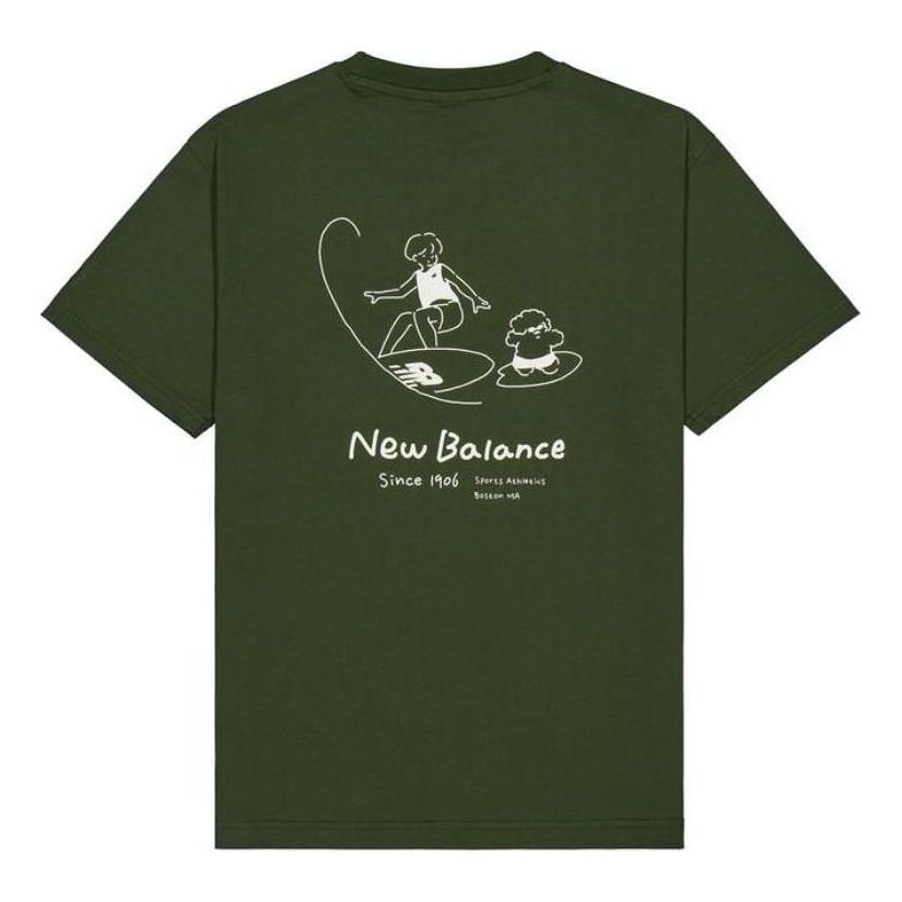 New Balance x Tombonia Graphic T-shirt Lifestyle 'Green' AMT42336-KOU