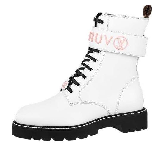 (WMNS) LOUIS VUITTON Territory Boots 'White' 1A9Q9I