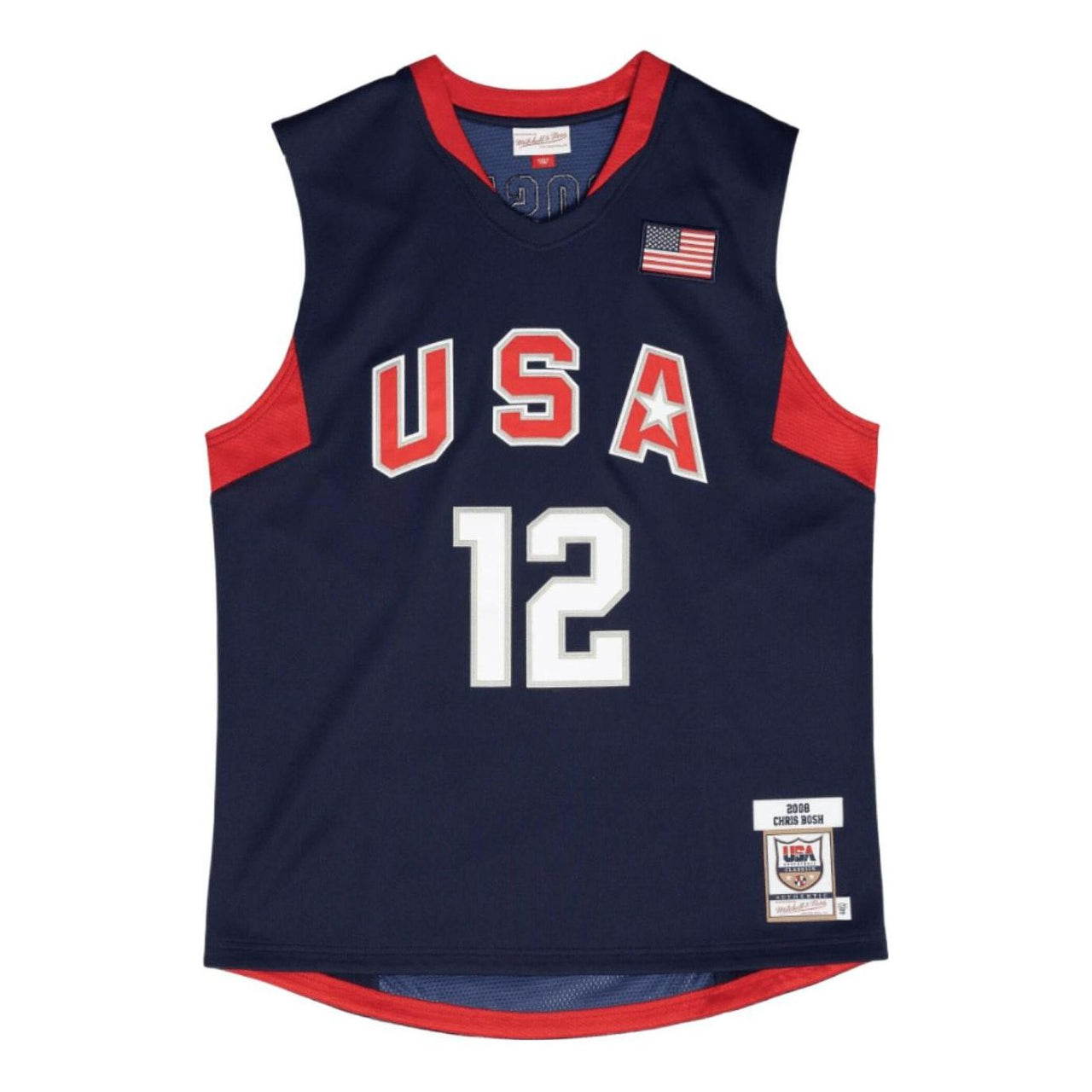 Mitchell & Ness NBA Authentic Jersey 'Team USA - Chris Bosh 2008' AJY44386-USA08CBONAVY