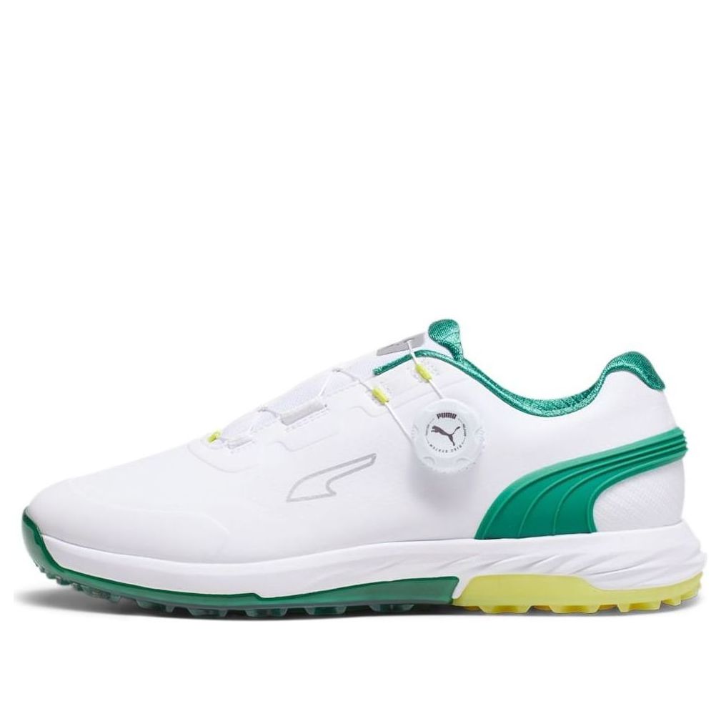Puma Alphacat Nitro Disc Golf 'Puma White Archive Green Yellow Burst' 378920-01
